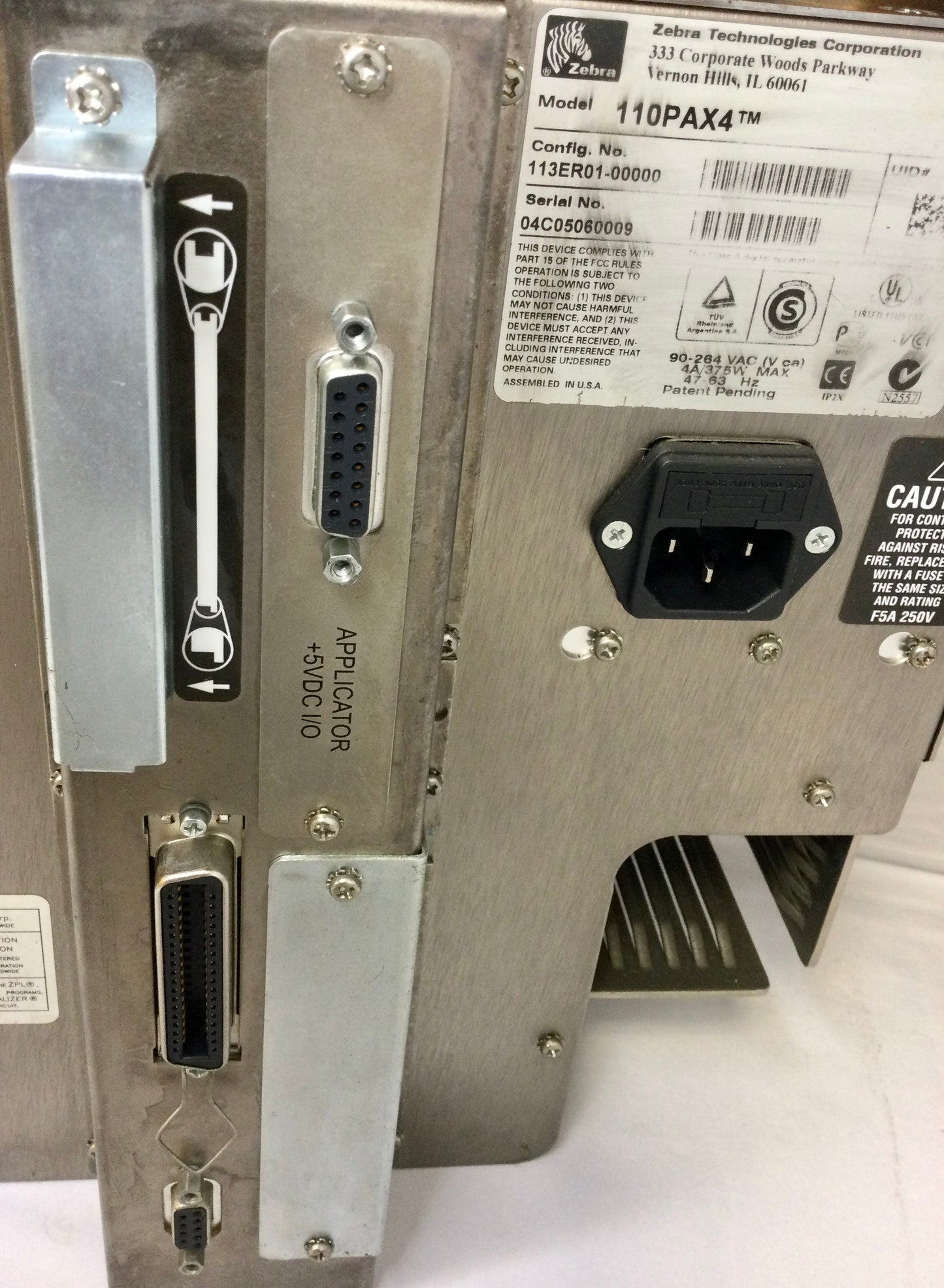 ZEBRA 110PAX4 - 113ER01-00000 Print Engine Right Hand- (Refurbished)