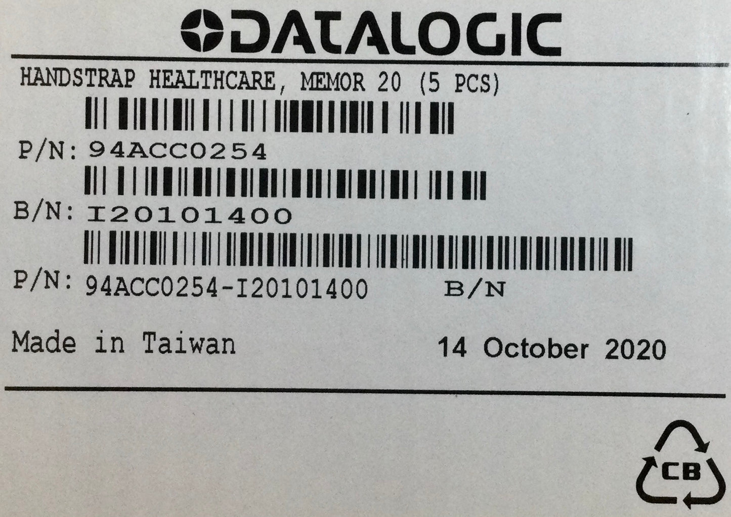 Datalogic Hand Strap Healthcare PN# 94ACC0254 (5) PCS