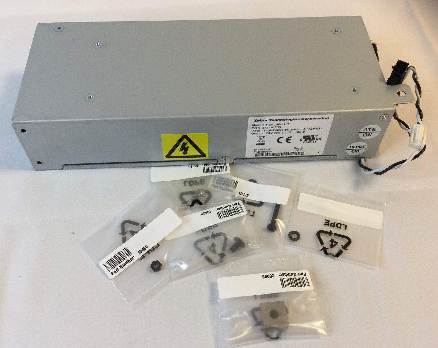 Zebra S4M PN# G29600M Power supply Maint. Kit