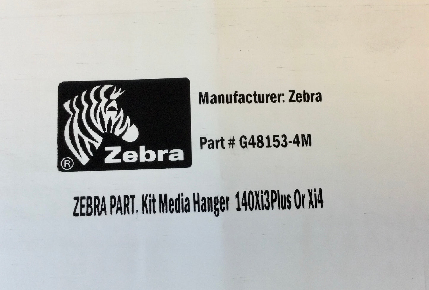 Zebra, 140XI4 - Kit Media Hanger PN# G48153-4M