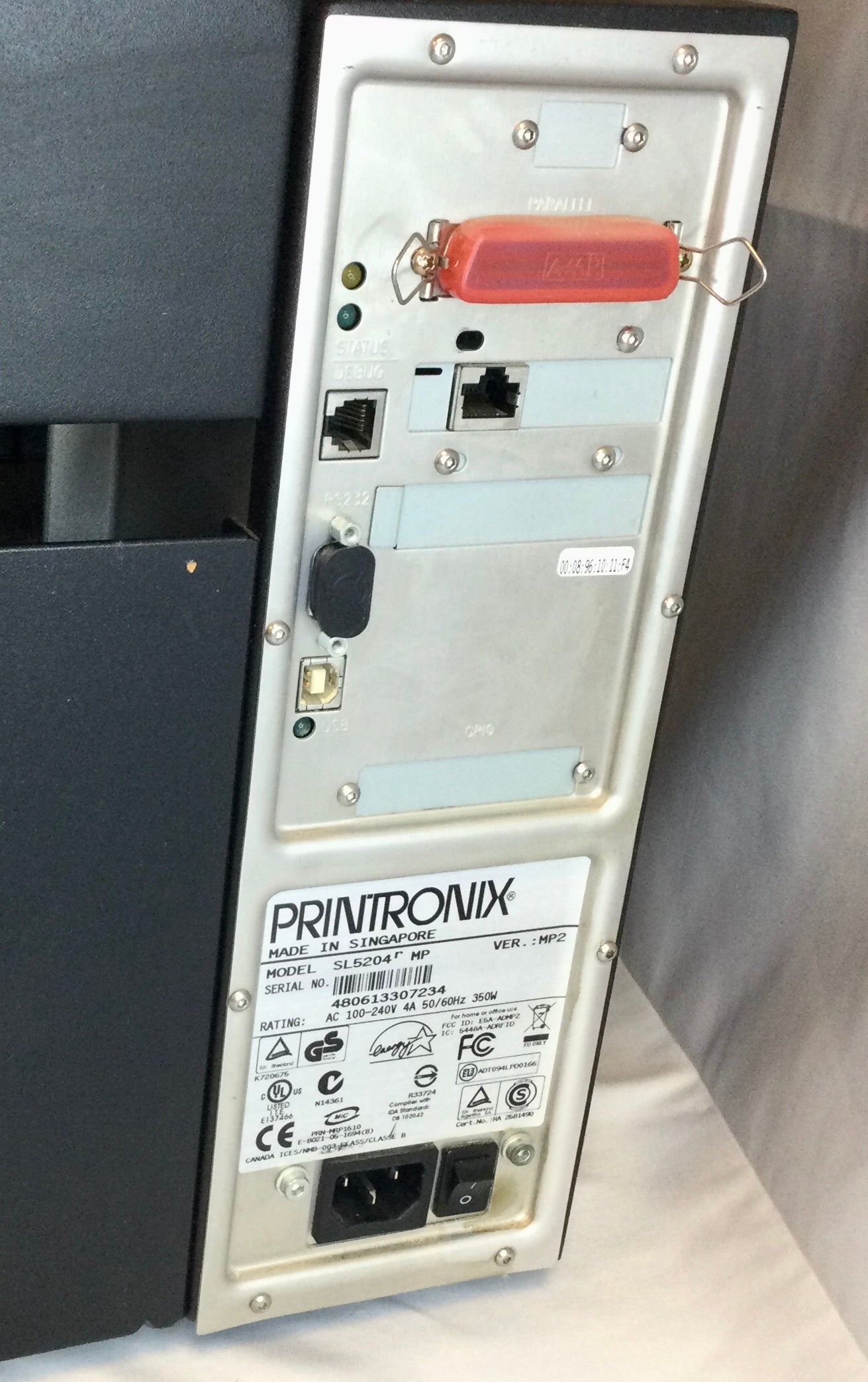 Printronix S5204-MP2 RFID Printer W/Cutter (Refurbished)