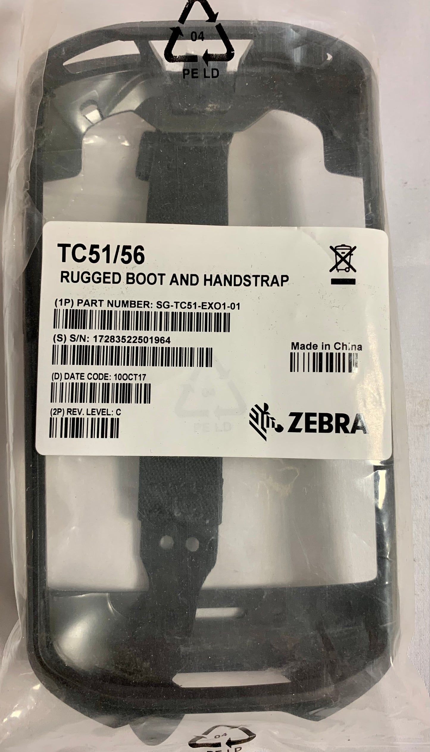 Zebra SG-TC51-EXO1-01 Rugged boot w/hand strap