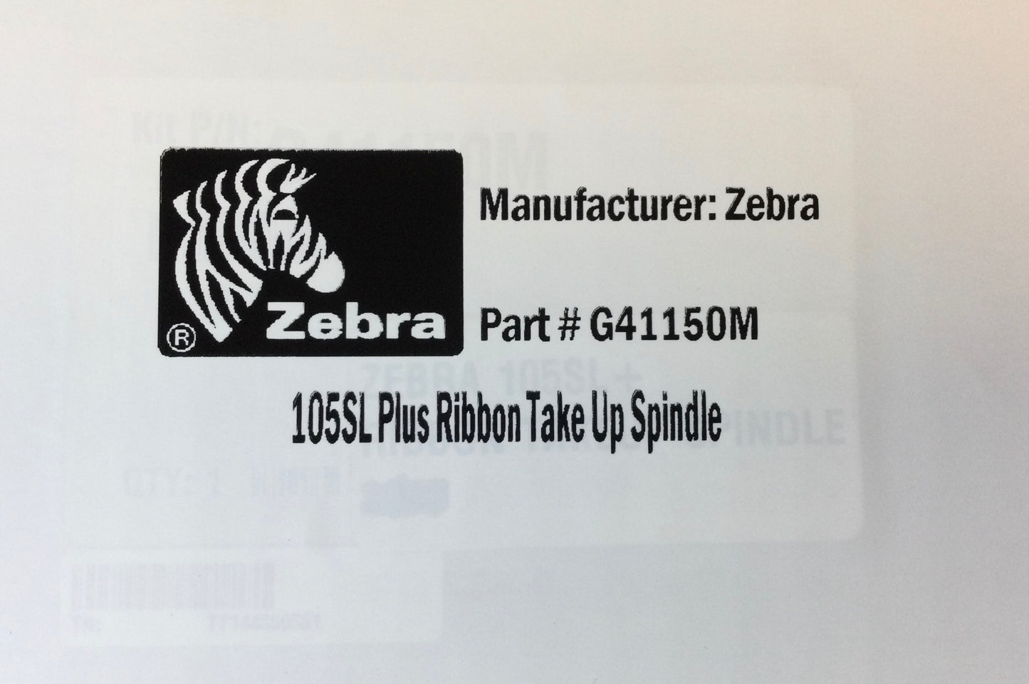 Zebra 105SL + or 110XI4 , ZT510 PN G41150M Kit Ribbon Take Up Spindl