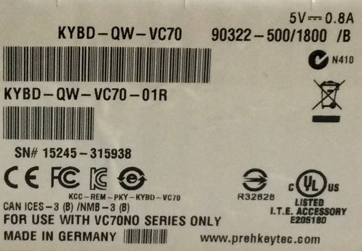 Motorola VC70N0 Keyboard Kit PN# KYBD-QW-VC70-01R