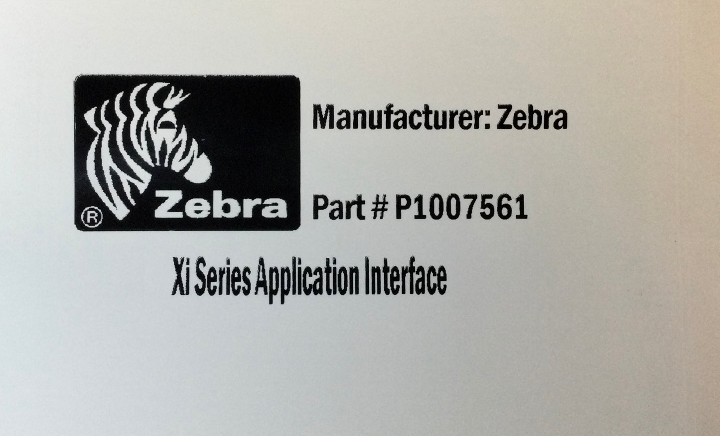 Zebra XI4 - Series PN # P1007561 ) 5V Applicator Interface Kit